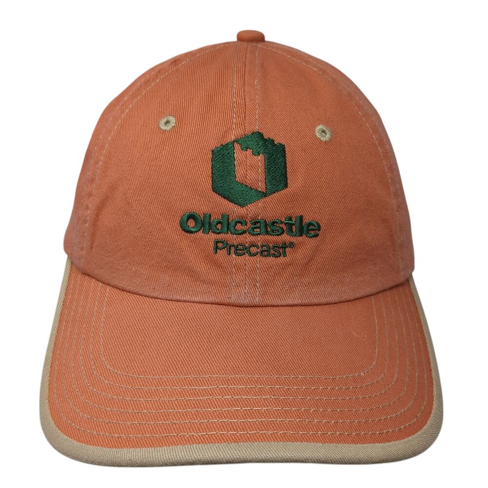 Oldcastle Precast Baseball Cap Orange Adjustable Embroidered Port Authority